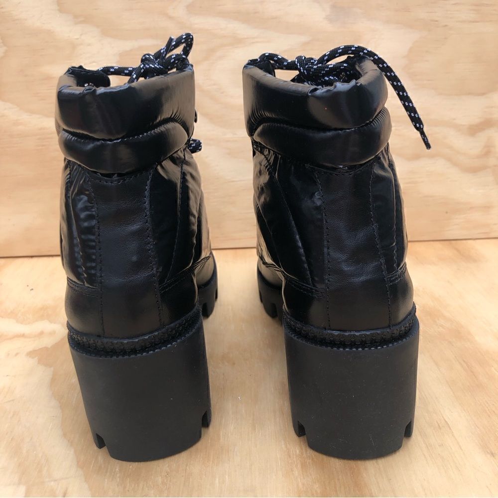 Schutz Keilane Black Puffy Combat Boots Size 7 New in Box - Picture 8 of 11